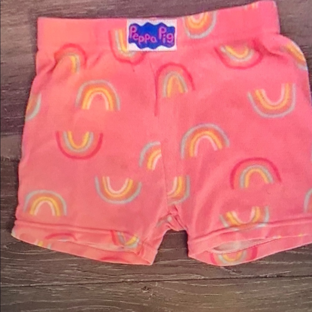 Peppa Pig Pink Rainbow Shorts